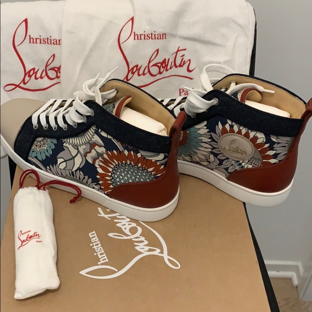 Men’s Christian Louboutin sneakers. Warn once